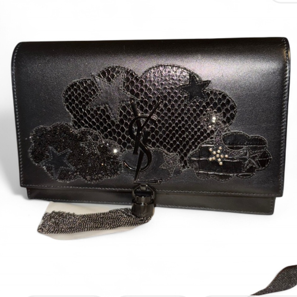 YSL embellished clutch crossbody purse